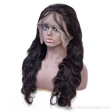 Ready To Ship Brazilian Body Wave 360 Lace Frontal Wig Pre Plucked With Baby Hair